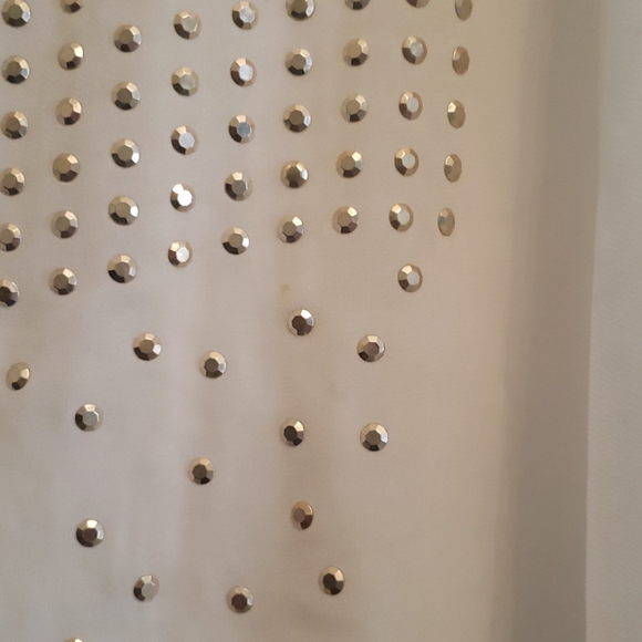 White beaded top - Picture 6 of 6